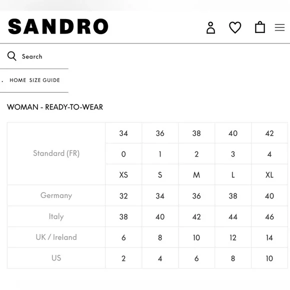 Sandro Paris Pointelle Chevron Zig Zag Knit Midi Skirt in Blue & Rust 2 US 6 - Picture 14 of 14